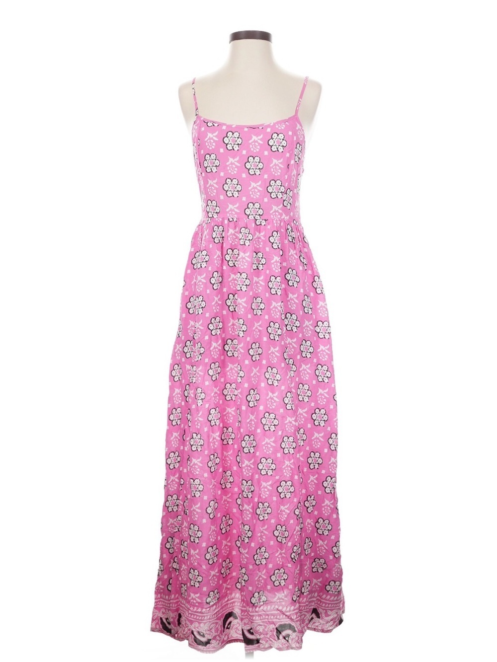 Aerie small open back Pink Floral Maxi Sundress